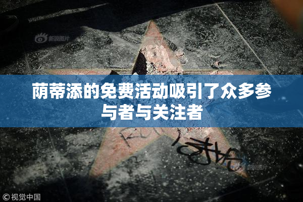 荫蒂添的免费活动吸引了众多参与者与关注者