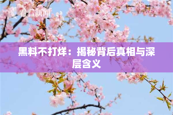 黑料不打烊：揭秘背后真相与深层含义