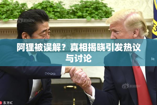 阿狸被误解？真相揭晓引发热议与讨论