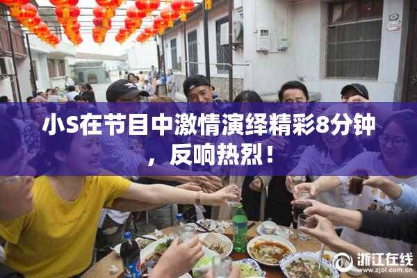 小S在节目中激情演绎精彩8分钟，反响热烈！