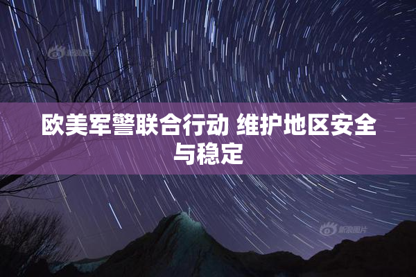 欧美军警联合行动 维护地区安全与稳定