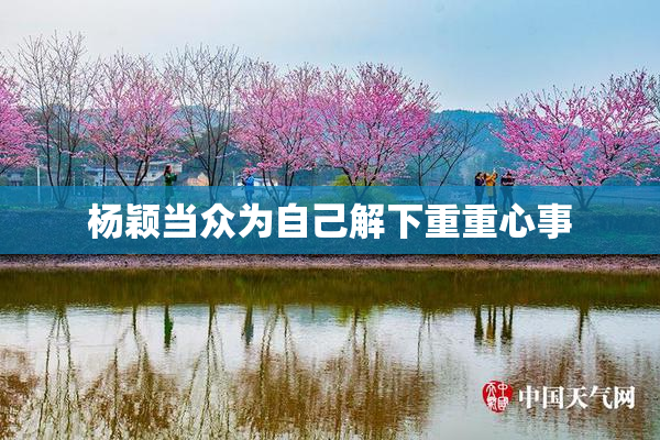 杨颖当众为自己解下重重心事