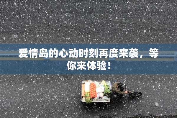 爱情岛的心动时刻再度来袭，等你来体验！