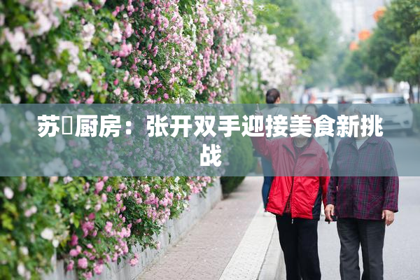 苏玥厨房：张开双手迎接美食新挑战