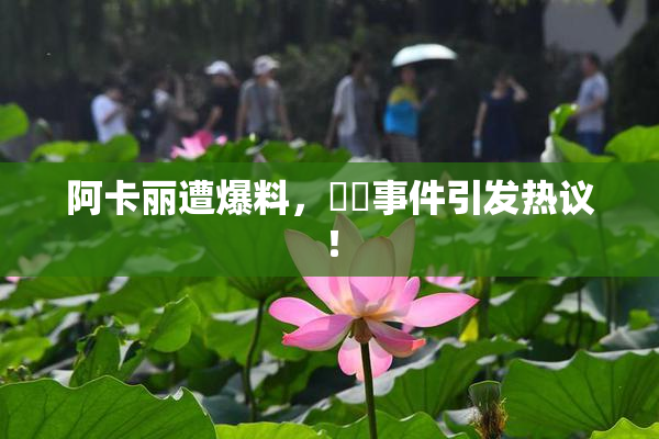 阿卡丽遭爆料，❌‌事件引发热议！