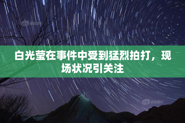 白光莹在事件中受到猛烈拍打，现场状况引关注