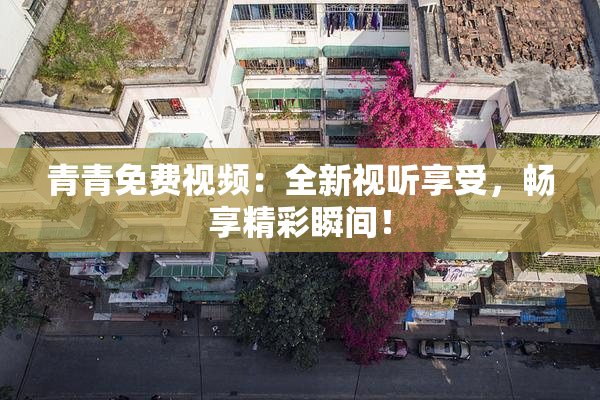 青青免费视频：全新视听享受，畅享精彩瞬间！