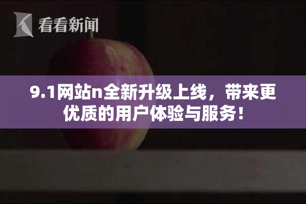 9.1网站n全新升级上线，带来更优质的用户体验与服务！