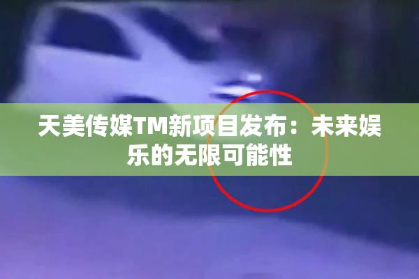 天美传媒TM新项目发布：未来娱乐的无限可能性