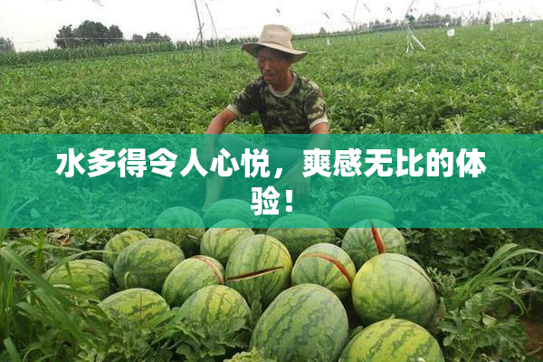 水多得令人心悦，爽感无比的体验！