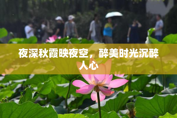 夜深秋霞映夜空，醉美时光沉醉人心