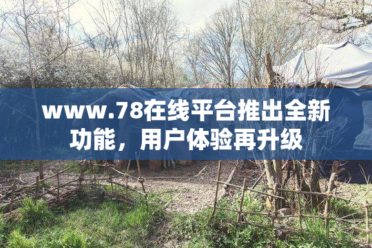 www.78在线平台推出全新功能，用户体验再升级