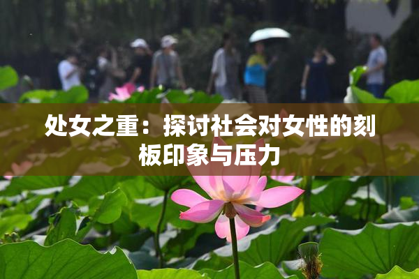 处女之重：探讨社会对女性的刻板印象与压力
