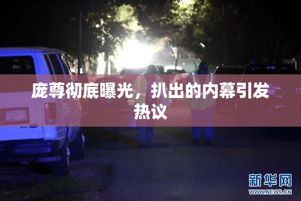 庞尊彻底曝光，扒出的内幕引发热议