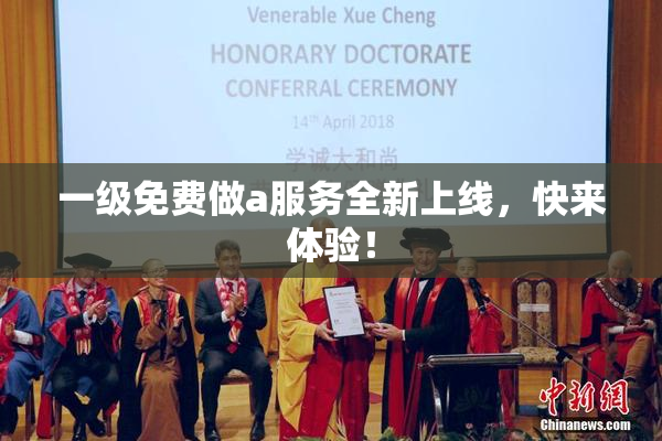 一级免费做a服务全新上线，快来体验！