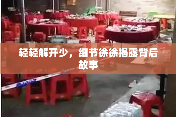 轻轻解开少，细节徐徐揭露背后故事