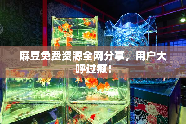 麻豆免费资源全网分享，用户大呼过瘾！