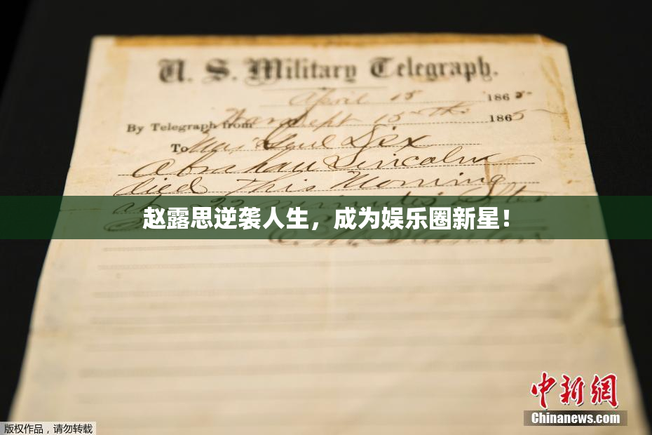 赵露思逆袭人生，成为娱乐圈新星！