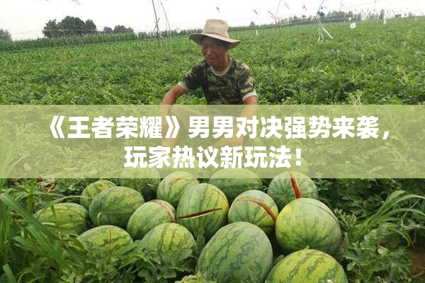 《王者荣耀》男男对决强势来袭，玩家热议新玩法！