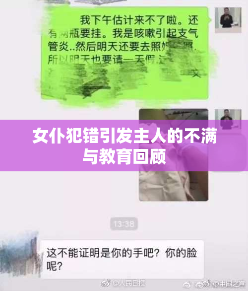 女仆犯错引发主人的不满与教育回顾