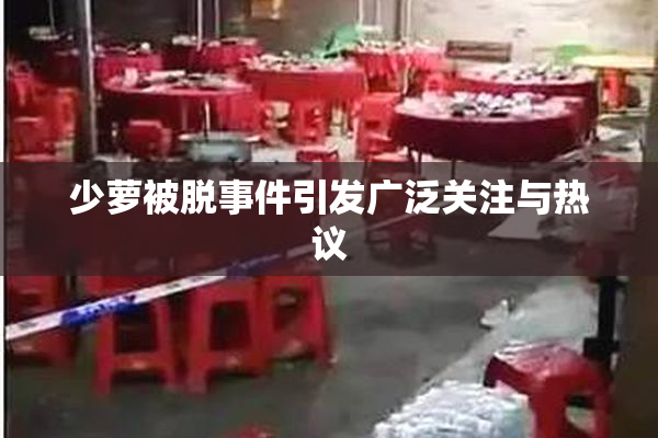 少萝被脱事件引发广泛关注与热议