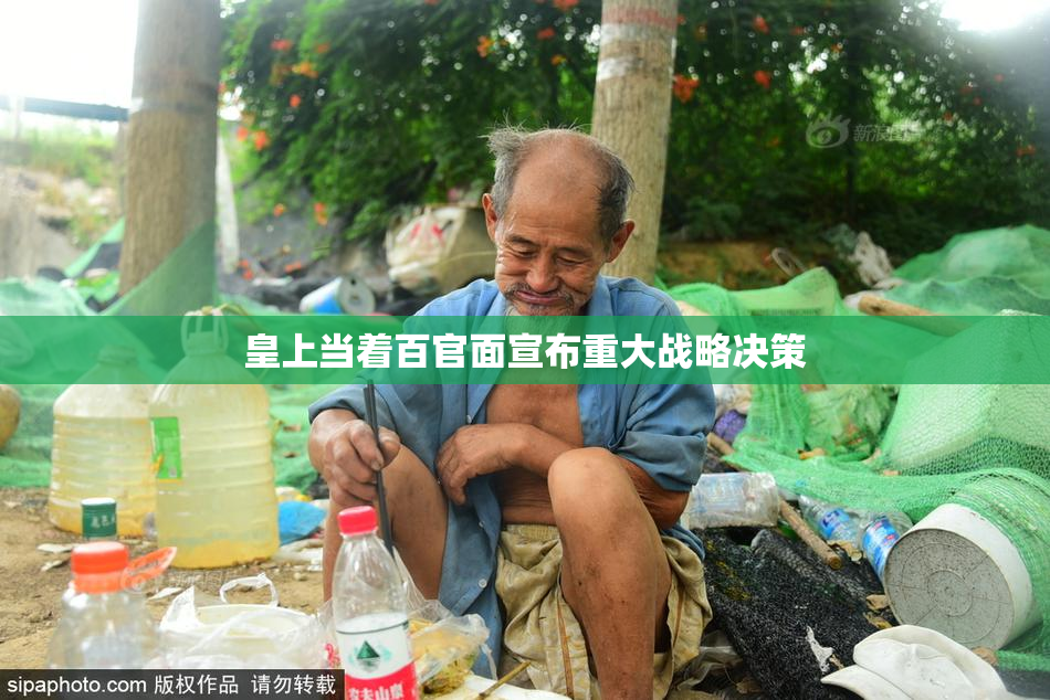 皇上当着百官面宣布重大战略决策