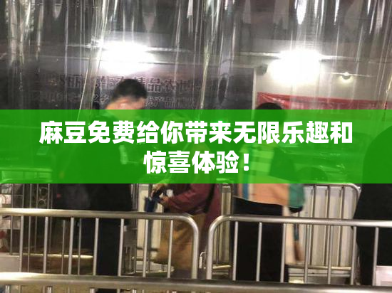 麻豆免费给你带来无限乐趣和惊喜体验！