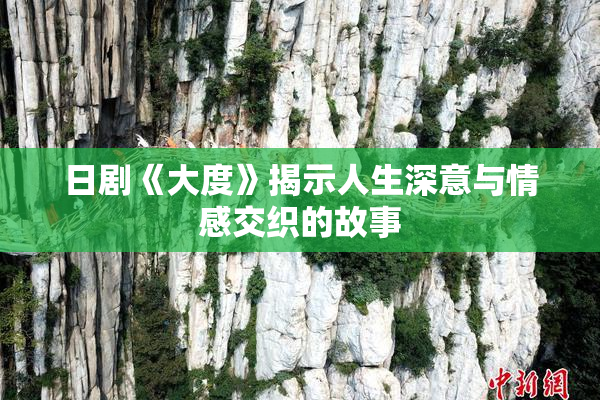 日剧《大度》揭示人生深意与情感交织的故事