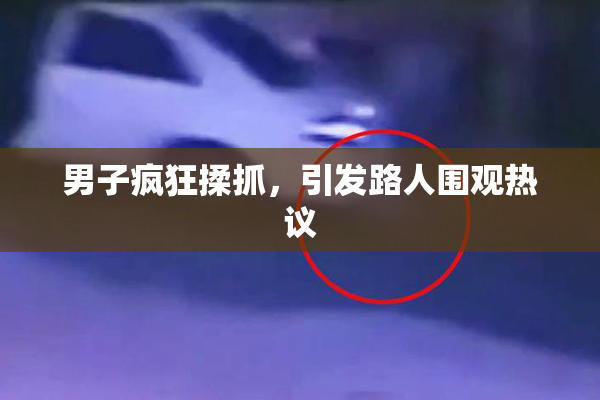 男子疯狂揉抓，引发路人围观热议