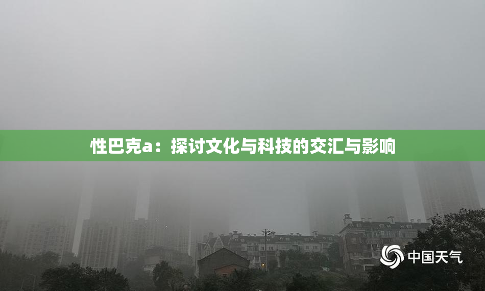 性巴克a：探讨文化与科技的交汇与影响