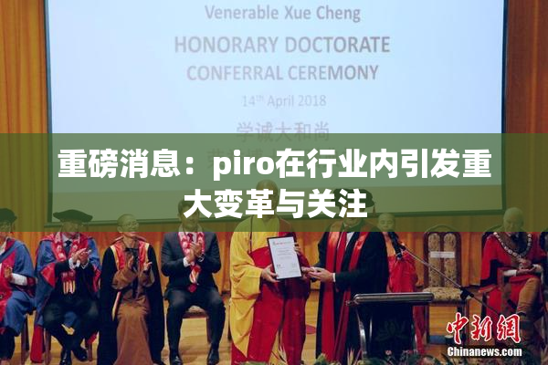 重磅消息：piro在行业内引发重大变革与关注