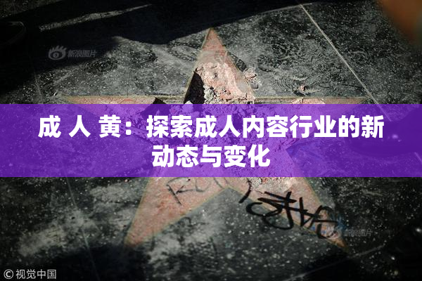 成 人 黄：探索成人内容行业的新动态与变化