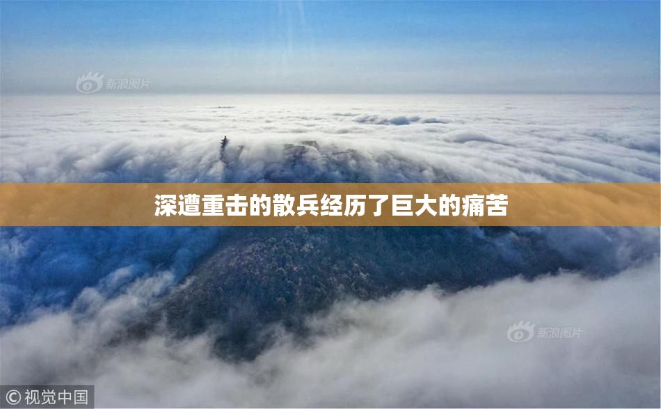 深遭重击的散兵经历了巨大的痛苦
