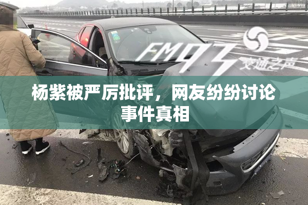 杨紫被严厉批评，网友纷纷讨论事件真相