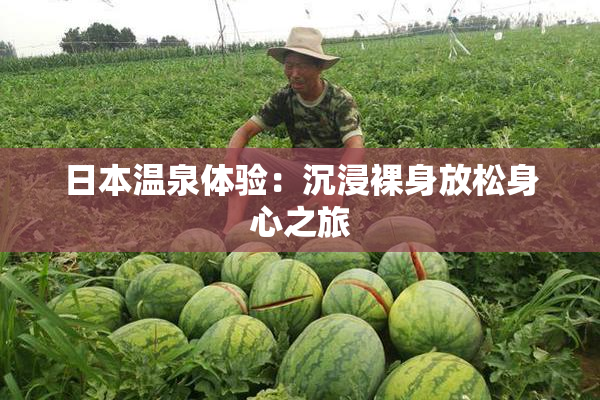 日本温泉体验：沉浸裸身放松身心之旅