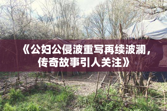 《公妇公侵波重写再续波澜，传奇故事引人关注》
