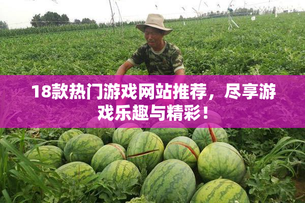 18款热门游戏网站推荐，尽享游戏乐趣与精彩！
