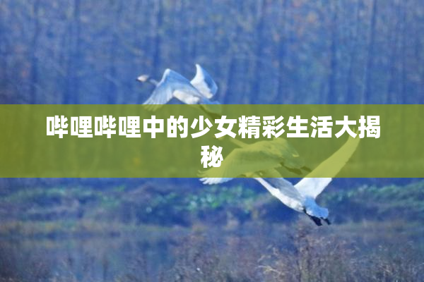 哔哩哔哩中的少女精彩生活大揭秘