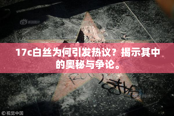 17c白丝为何引发热议？揭示其中的奥秘与争论。