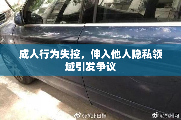 成人行为失控，伸入他人隐私领域引发争议