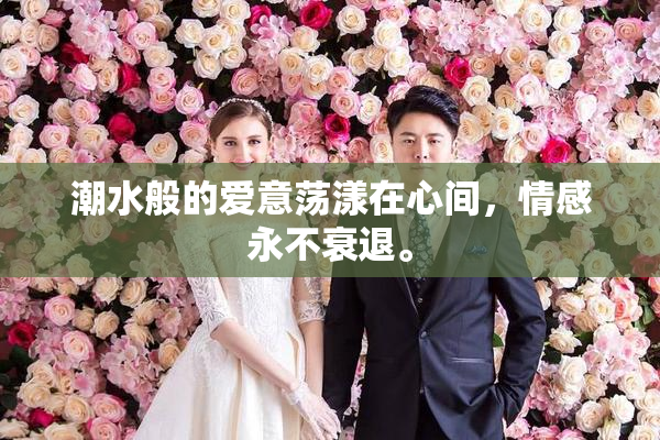 潮水般的爱意荡漾在心间，情感永不衰退。