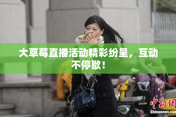 大草莓直播活动精彩纷呈，互动不停歇！
