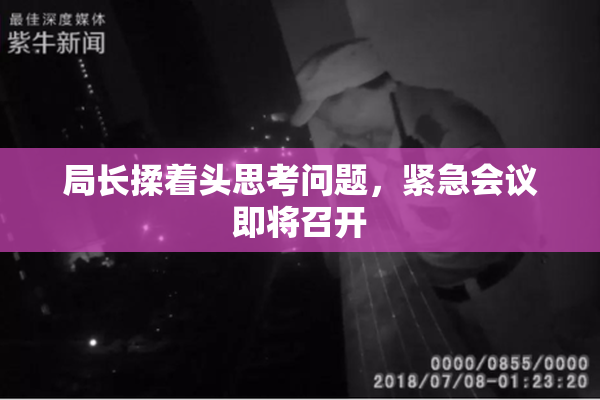 局长揉着头思考问题，紧急会议即将召开