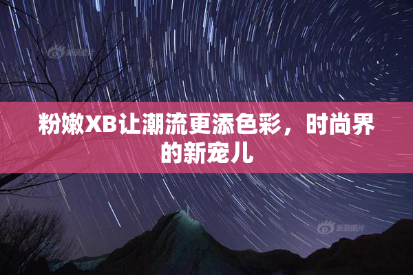 粉嫩XB让潮流更添色彩，时尚界的新宠儿