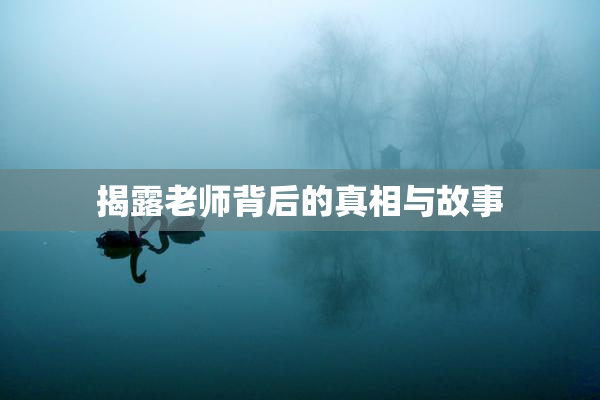 揭露老师背后的真相与故事