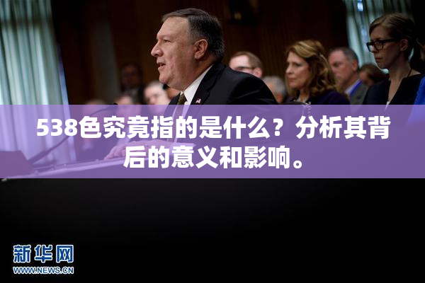 538色究竟指的是什么？分析其背后的意义和影响。