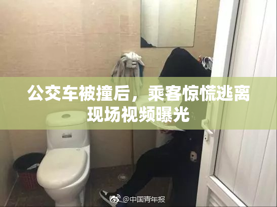 公交车被撞后，乘客惊慌逃离现场视频曝光