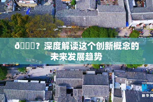 🈚？深度解读这个创新概念的未来发展趋势