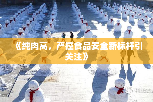 《纯肉高，严控食品安全新标杆引关注》