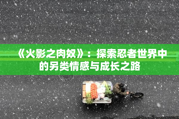 《火影之肉奴》：探索忍者世界中的另类情感与成长之路